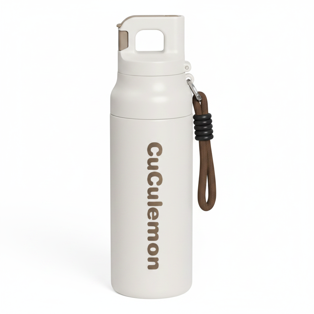 White Bottle with Text